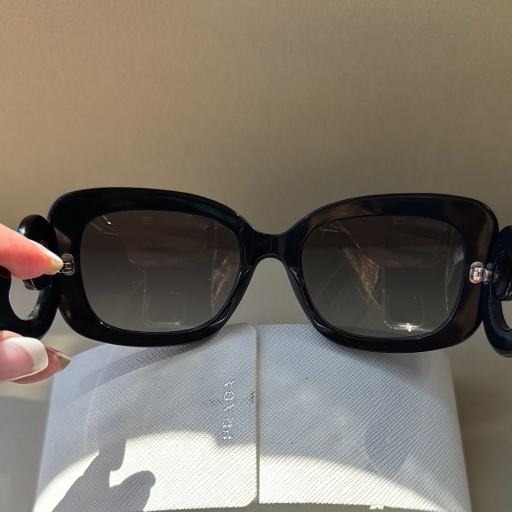 Prada Black Baroque Women's Sunglasses - Picture 5 of 12